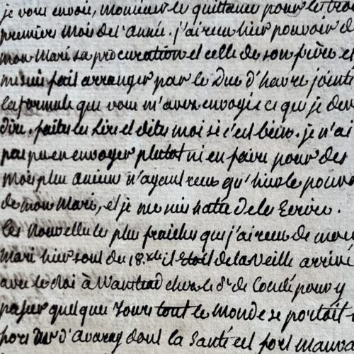 Lettera di Madame Royale del 1808, con notizie della corte in esilio e di suo marito, il duca di Angoulême