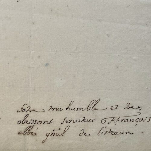 François Trouvé, der letzte Abt von Cîteaux, beansprucht die Verwaltung der Abtei Villiers