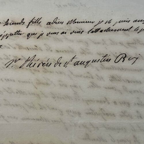 "Madame Dernière" annonce au Cardinal de Bernis l'heureux accouchement de Marie-Antoinette