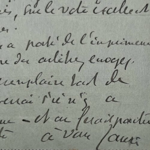Jean Jaurès salue le vote des ouvriers grévistes de Calais