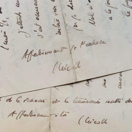 Deux longues et intéressantes lettres du prix Nobel Charles Nicolle sur l'Institut Pasteur de Tunis