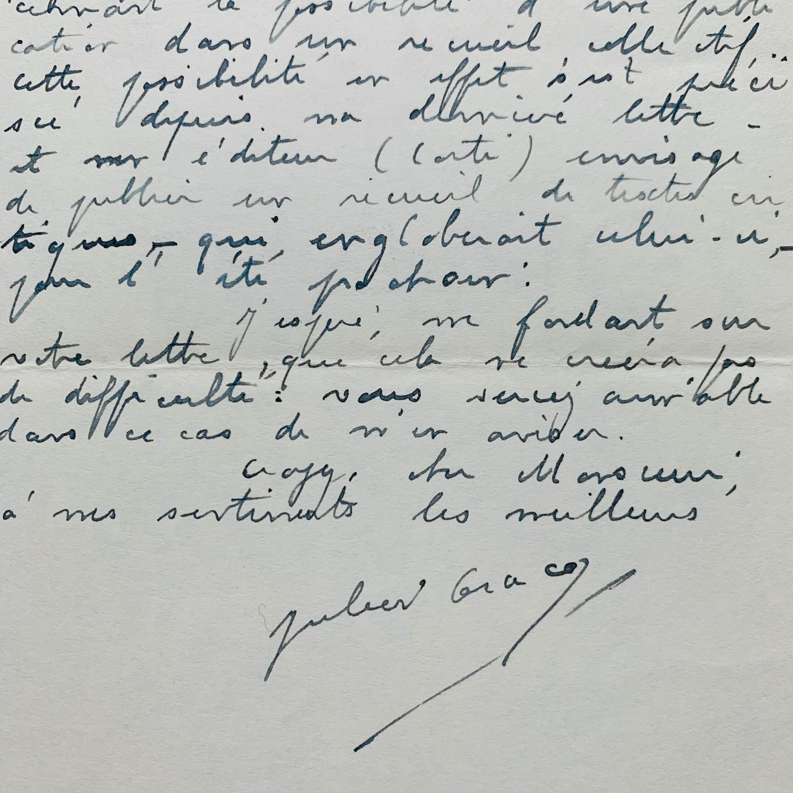 Julien Gracq évoque l’idée de la publication d’un recueil de textes critiques chez Corti
