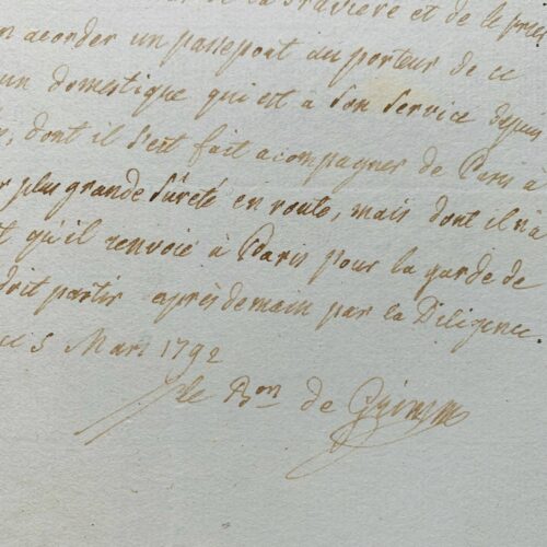 Friedrich Melchior Grimm schickte seinen Diener, um während der Revolution sein Haus in Paris zu bewachen