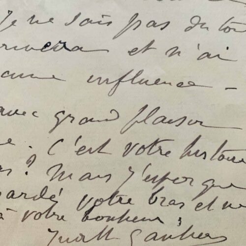 Judith Gautier setzt sich dafür ein, dass Joséphin Peladan in die Goncourt Academy gewählt wird