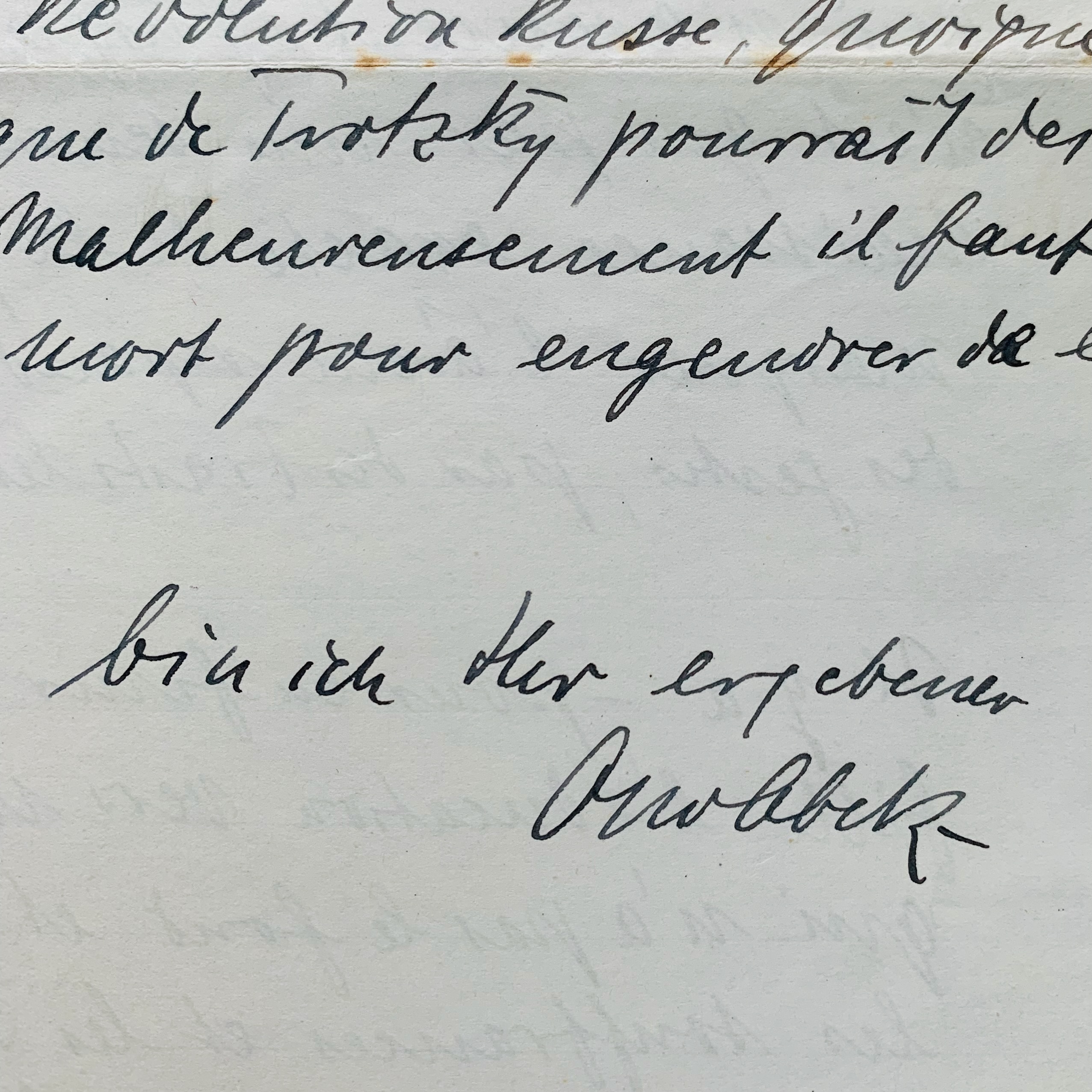 Longue lettre d’Otto Abetz, ambassadeur du Troisième Reich, dissertant sur son épouse Suzanne de Bruyker et sur l’éducation des filles