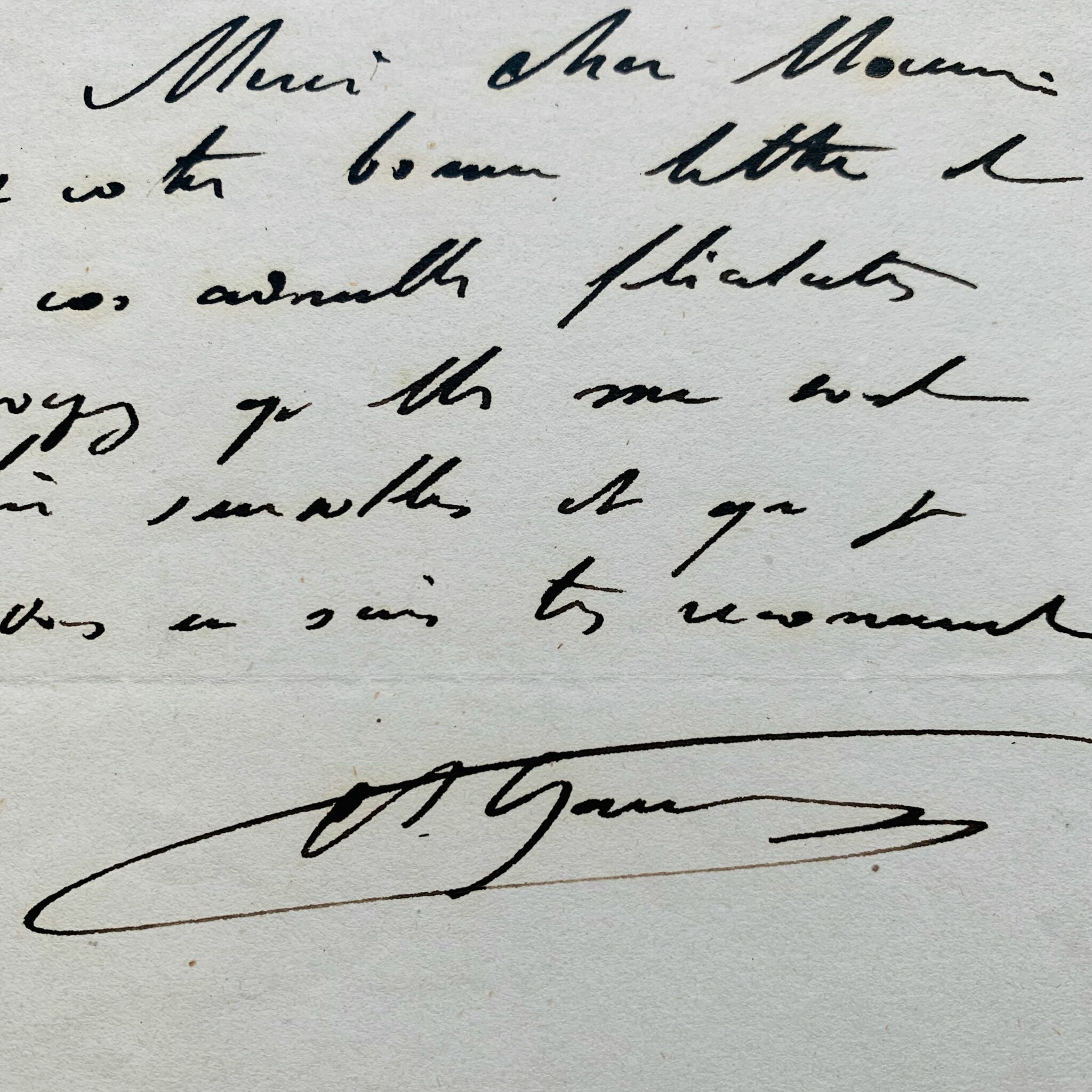 Charles Garnier répond aux félicitations de Jules Michelet