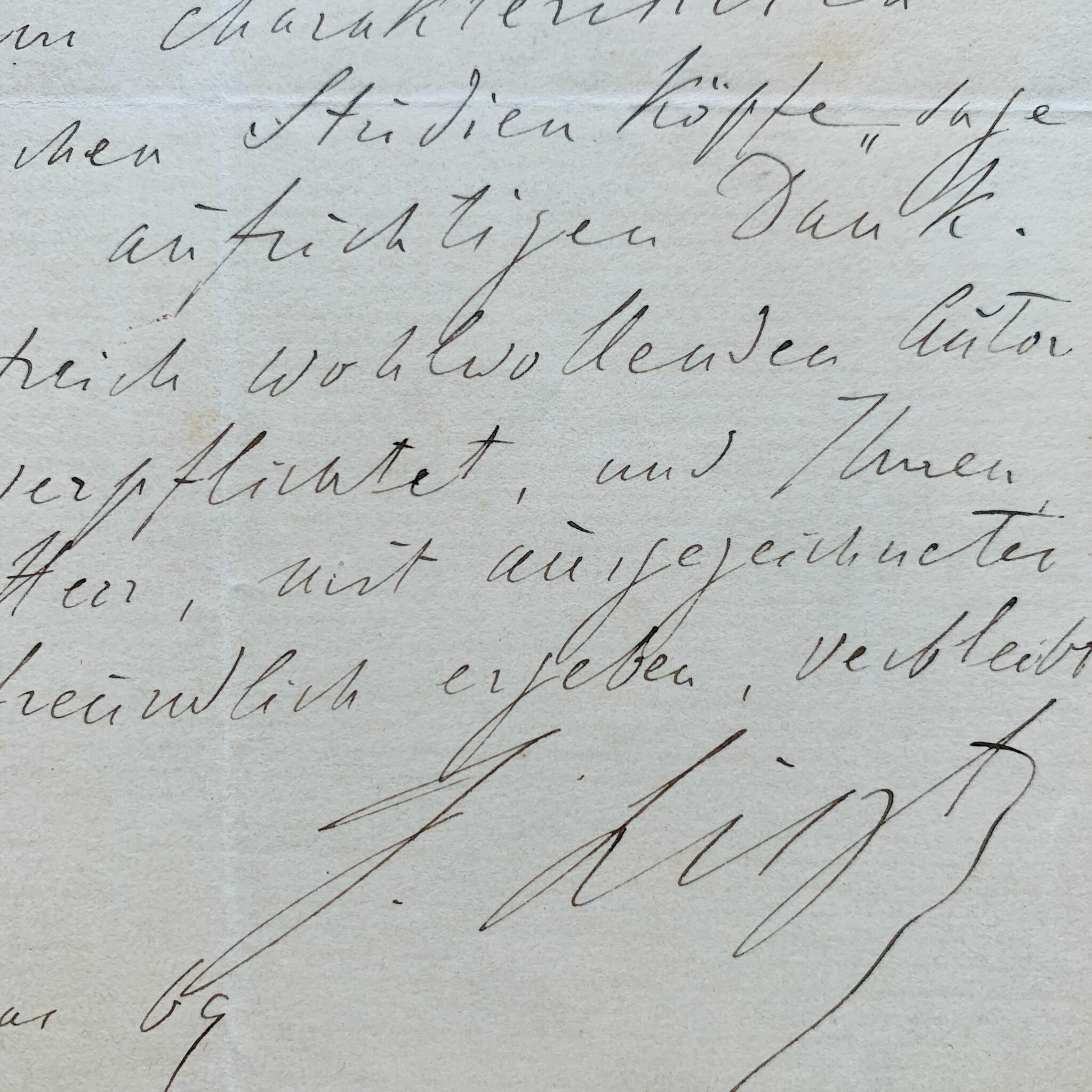 Franz Liszt reçoit le premier volume Musikalische Studienköpfe