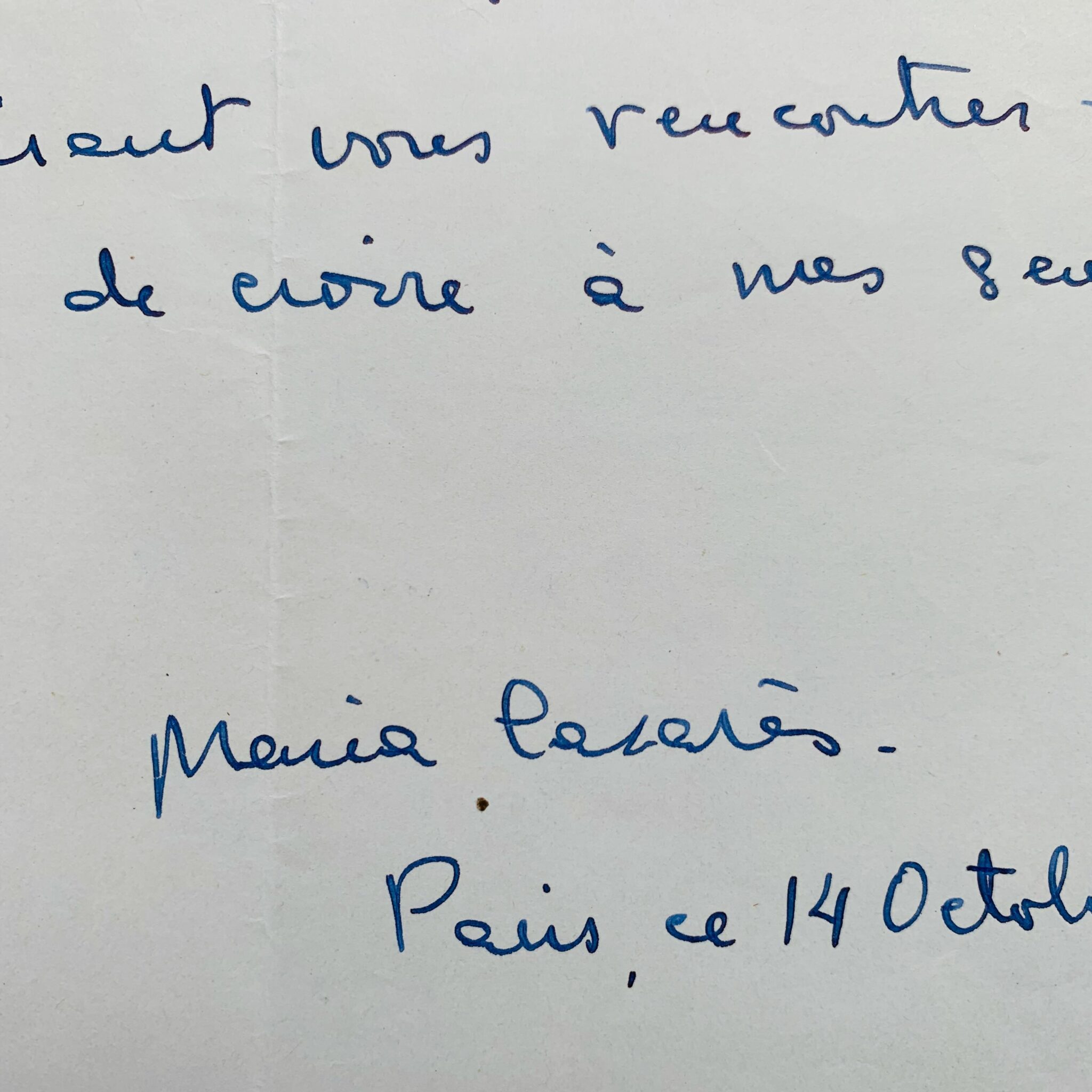 Maria Casarès quitte la Comédie française