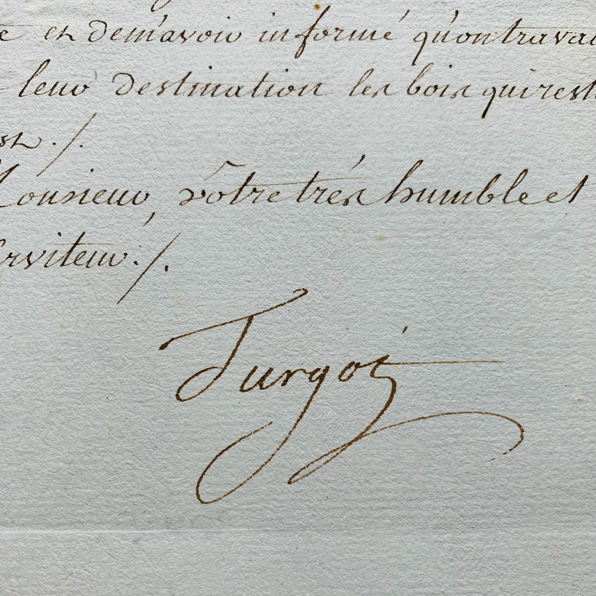 Turgot surveille l'acheminement des bois de l'île d'Indret vers les ports de Brest et Lorient