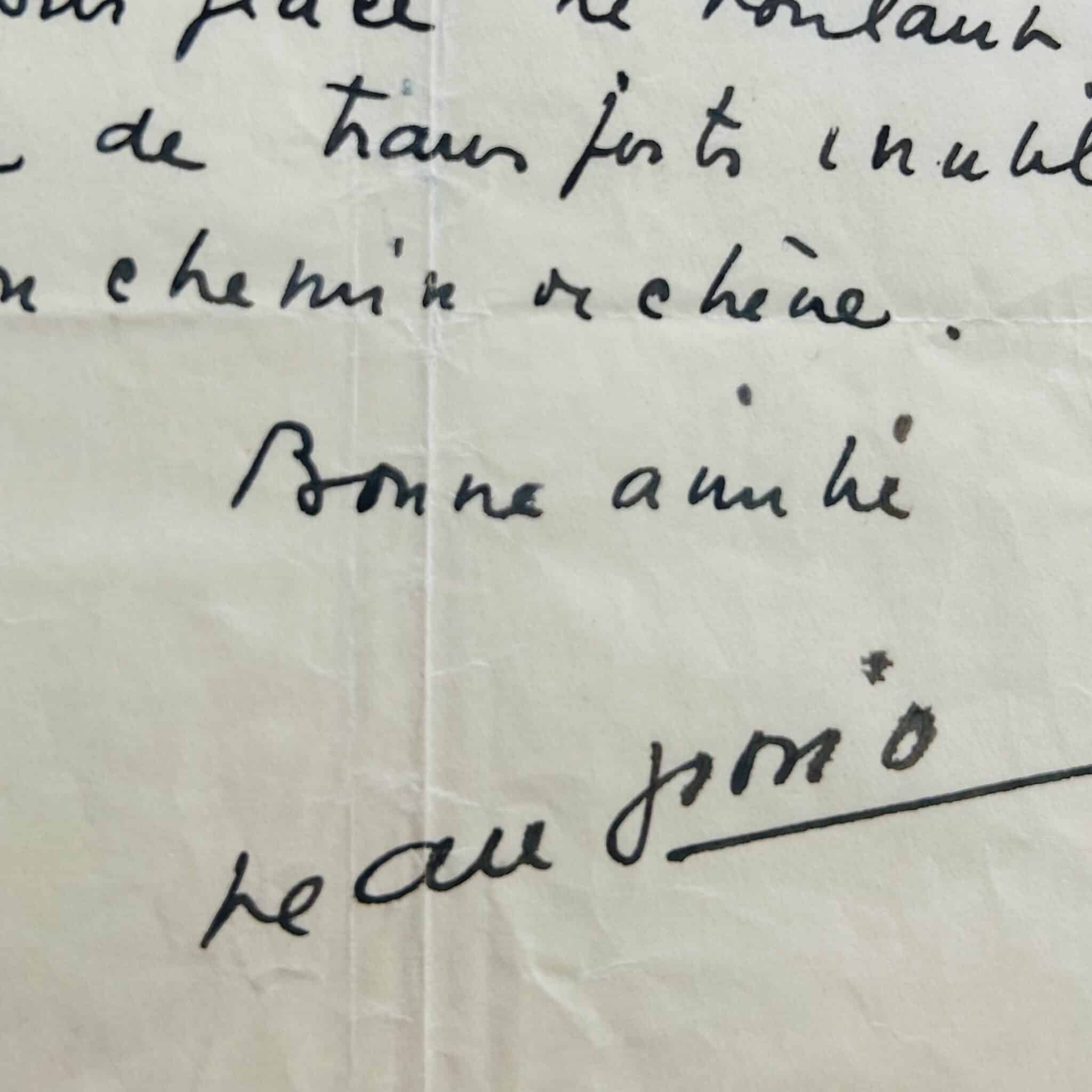 Jean Giono offre des jarres à son ami l'éditeur Louis Brun