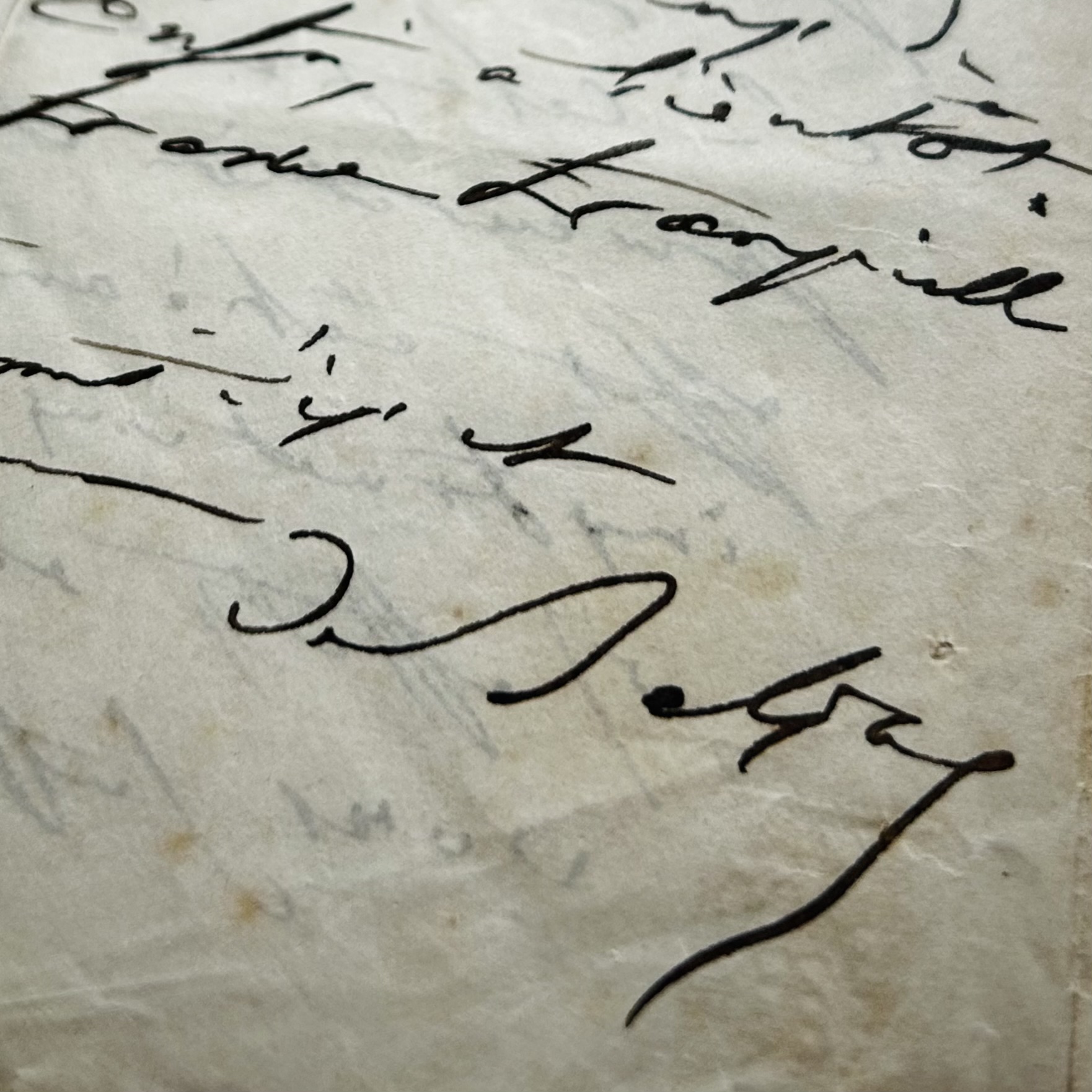 Lettre autographe de Balzac à Hippolyte Souverain écrite de Berditcheff