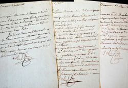 3 lettres de l’archevêque de Besançon, Claude Le Coz.