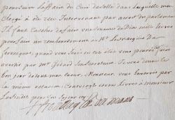 L’évêque du Mans, Mgr de Froulay, fait tenir une forte somme d’argent.