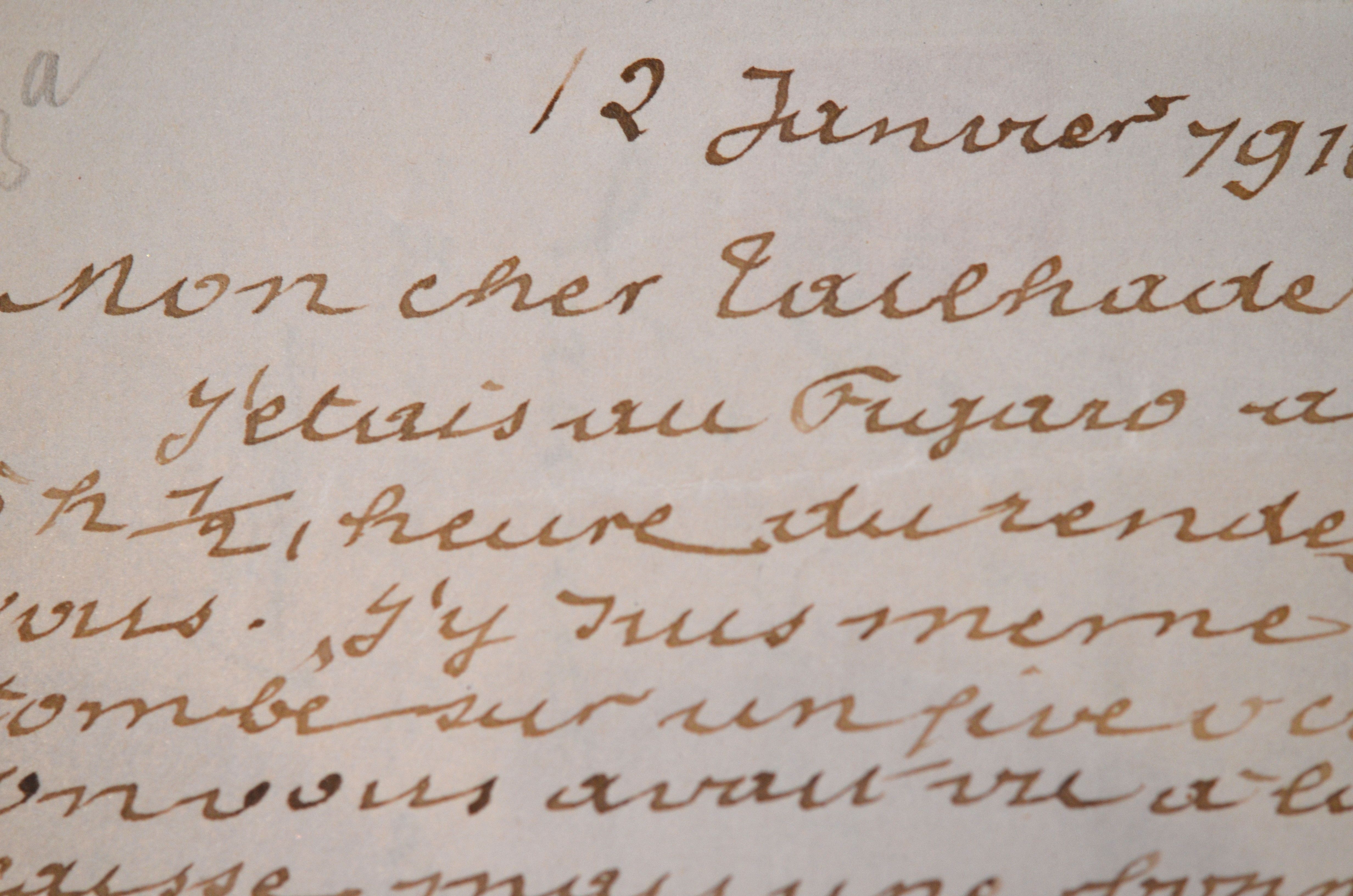 Belle lettre d’Émile Bergerat à Laurent Tailhade.