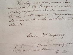 Querelle de mathématiciens entre Duporcq et Cesaro.