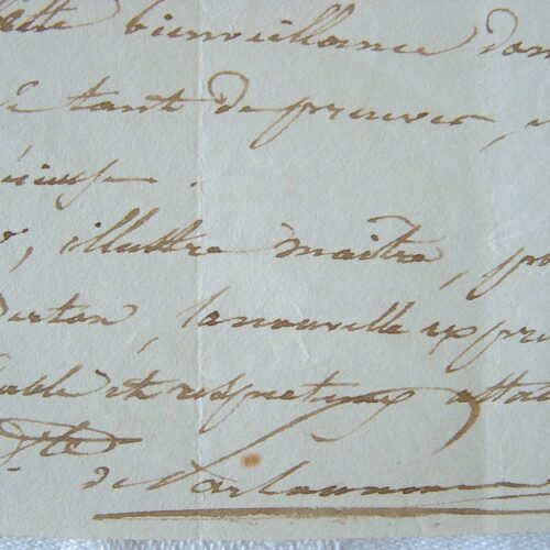 Belle lettre d'un librettiste à Henri-Montan Berton.