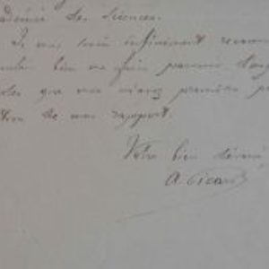 Jules FERRY - Lettre autographe signée à un ministre - 1889