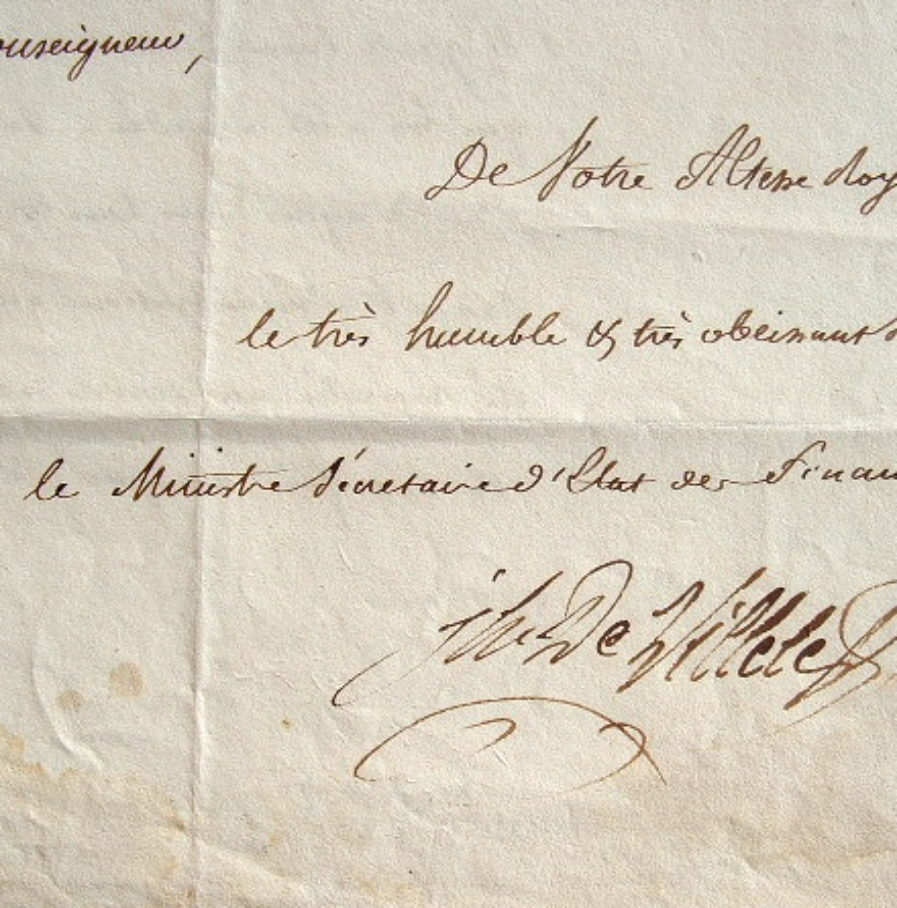 Villèle s’adresse au duc d’Angoulême.