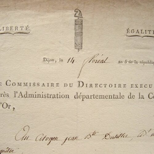 Du Tillet rayé de la liste des émigrés.