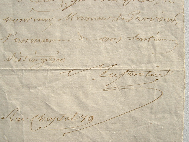 Prosper Enfantin tuteur de Gaston Gohierre de Longchamps. Traces