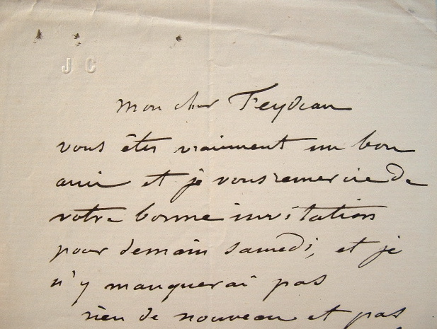 Clésinger invité par Feydeau.