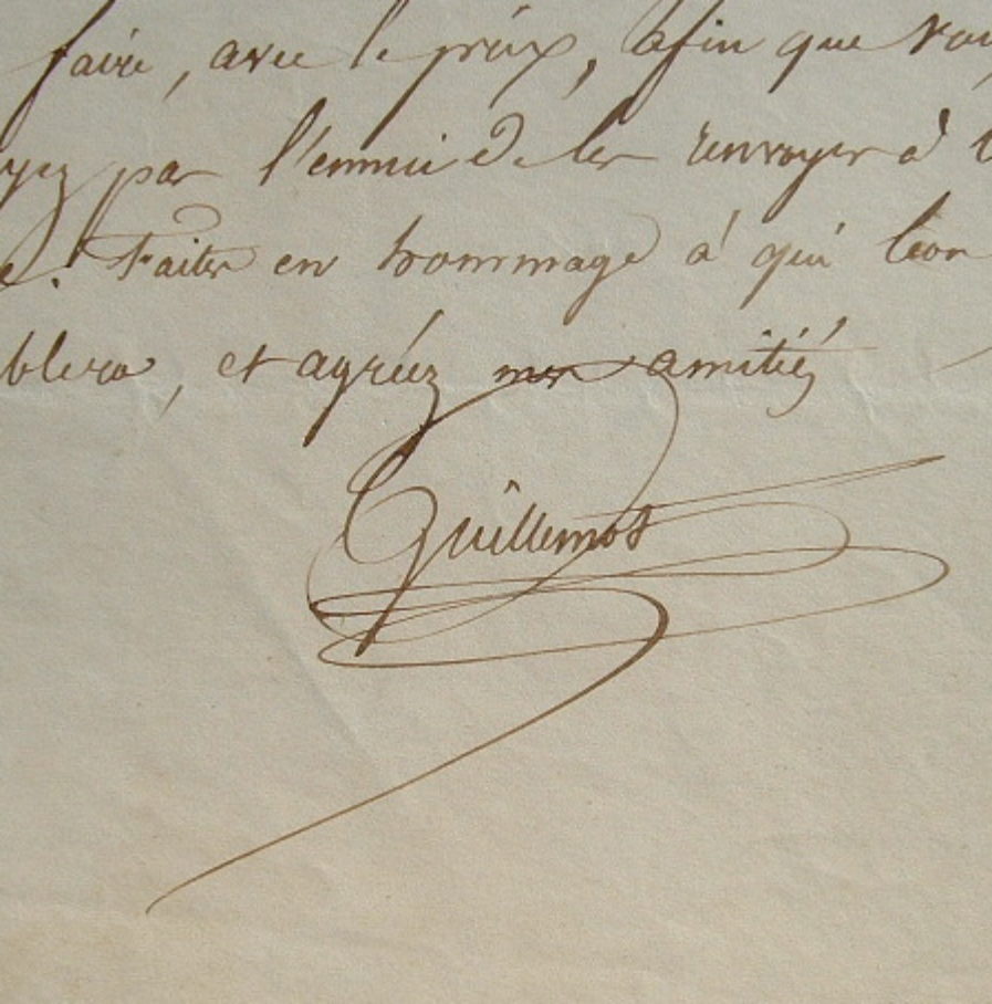 Correspondance du co-fondateur du Siècle, Guillemot.