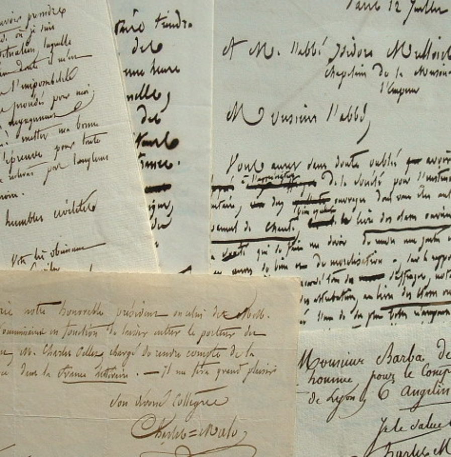 Correspondance du directeur de la France littéraire, Charles Malo.