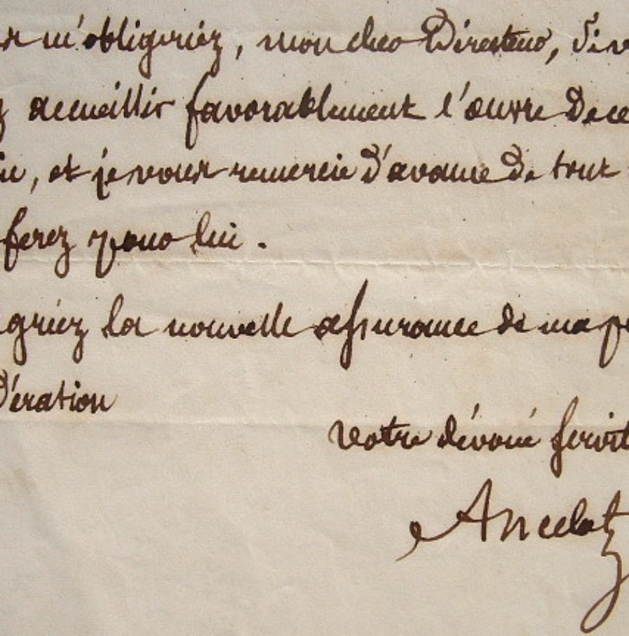 L’académicien Ancelot aide un jeune vaudevilliste à monter sa pièce.
