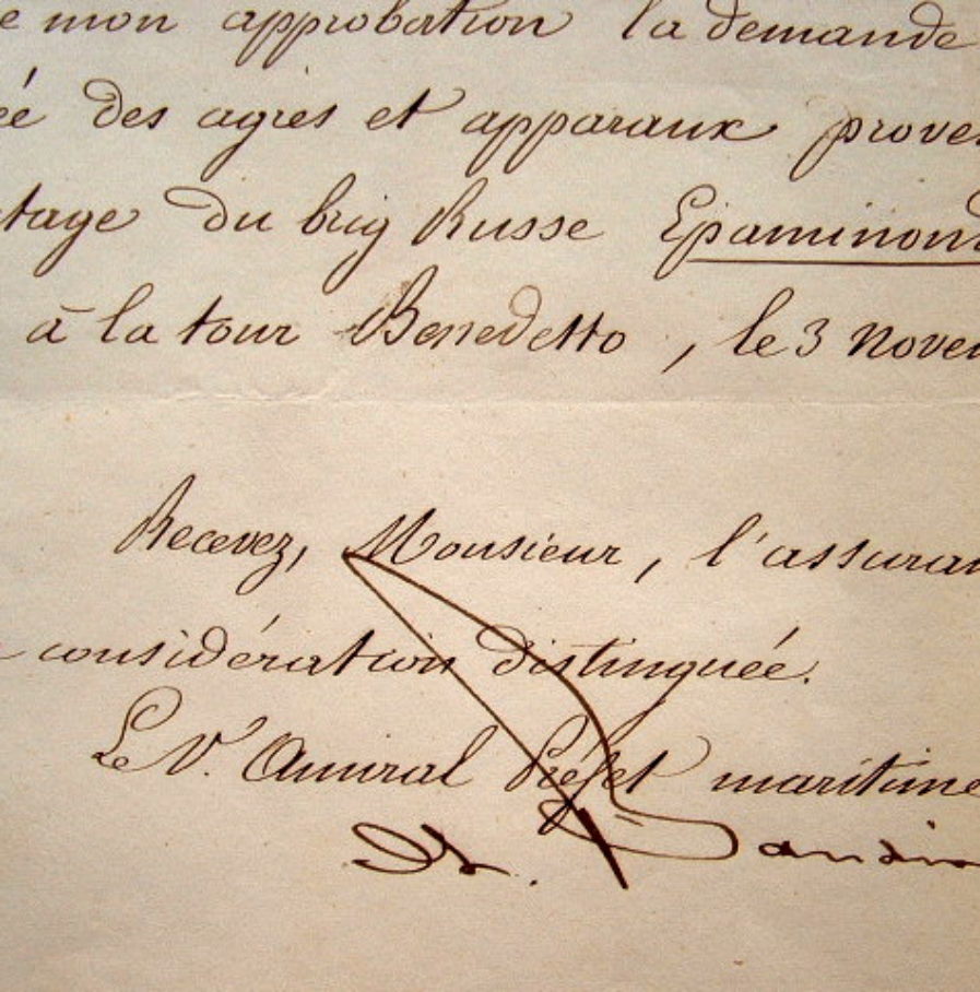 L’amiral Baudin fait le nécessaire après le sauvetage d’un navire russe.