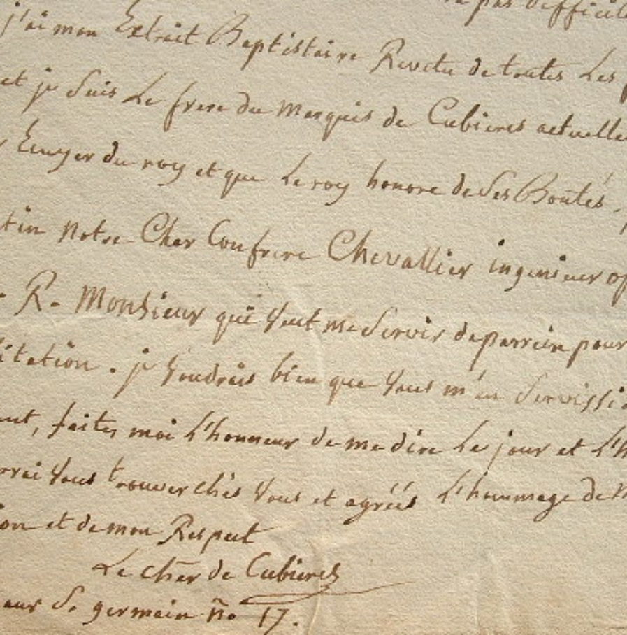 Michel de Cubières travaille à sa réhabilitation.