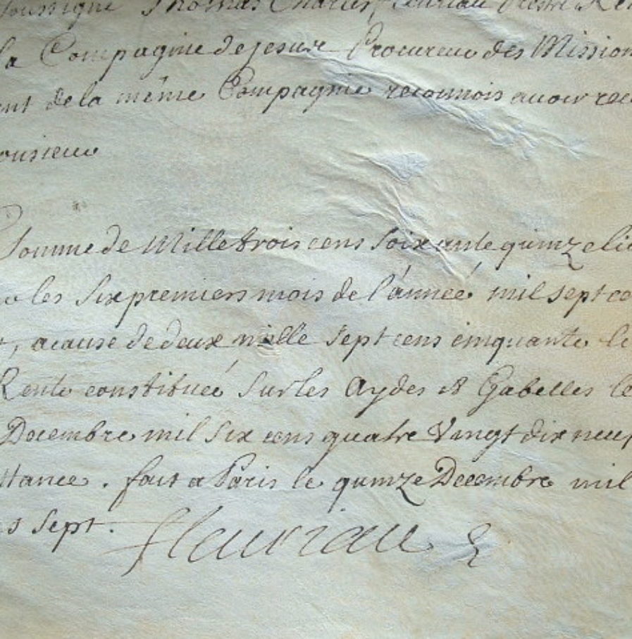 Rétribution des missions jésuites du Levant.