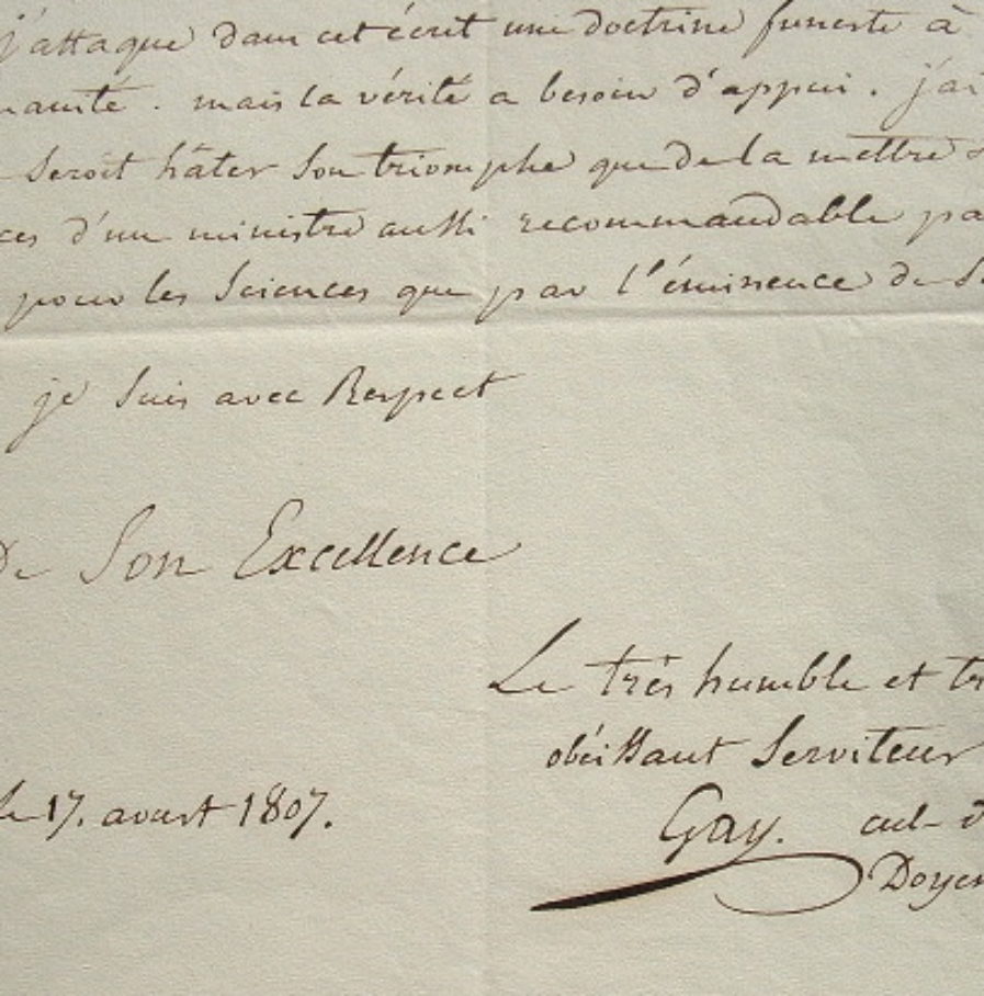 Jean-Antoine Gay part en guerre contre la doctrine de Portal.