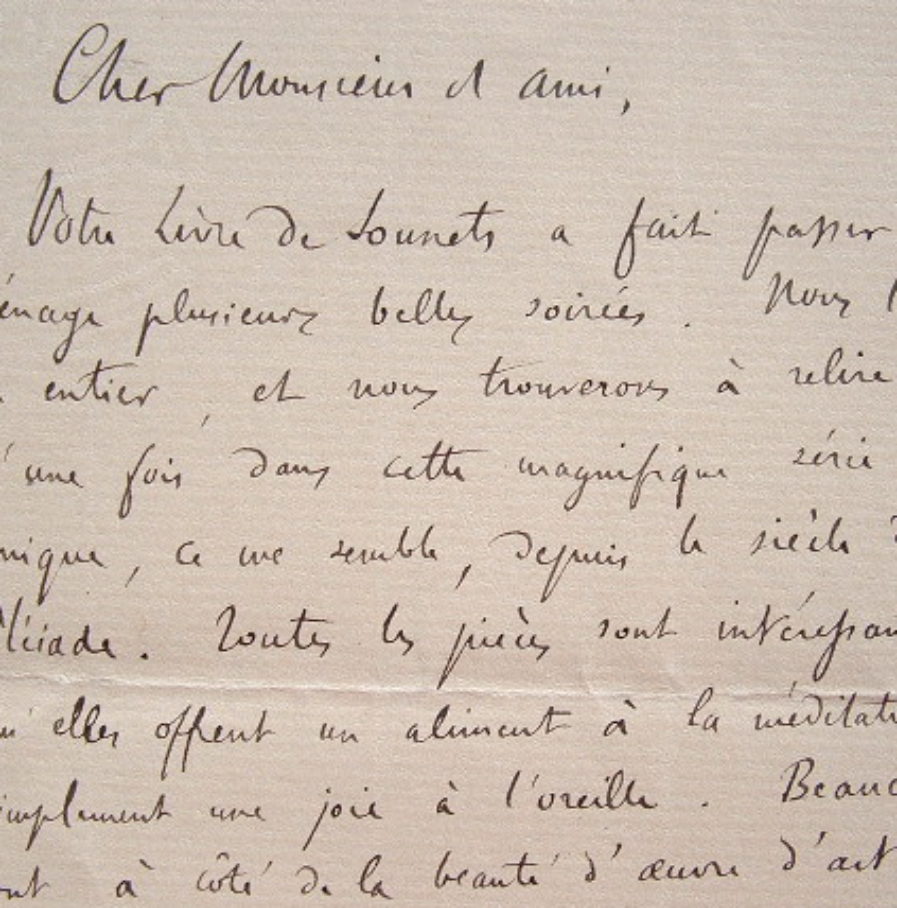 Pierre de Nolhac retrouve la musique des sonnets de Ronsard.