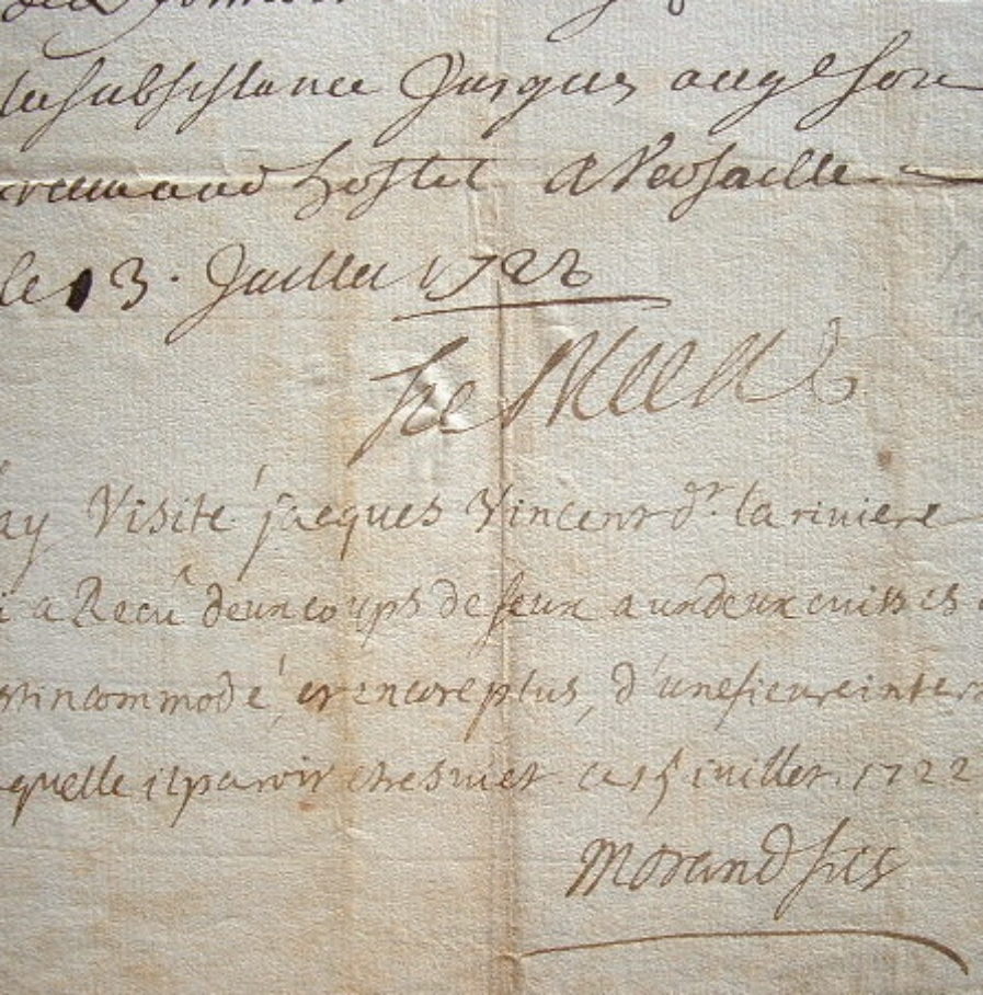 Le chirurgien Sauveur-François Morand reconnaît l’invalidité d’un soldat.