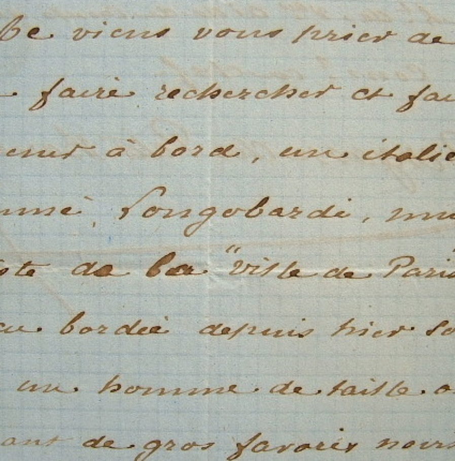 Du Petit-Thouars fait rechercher un marin déserteur.