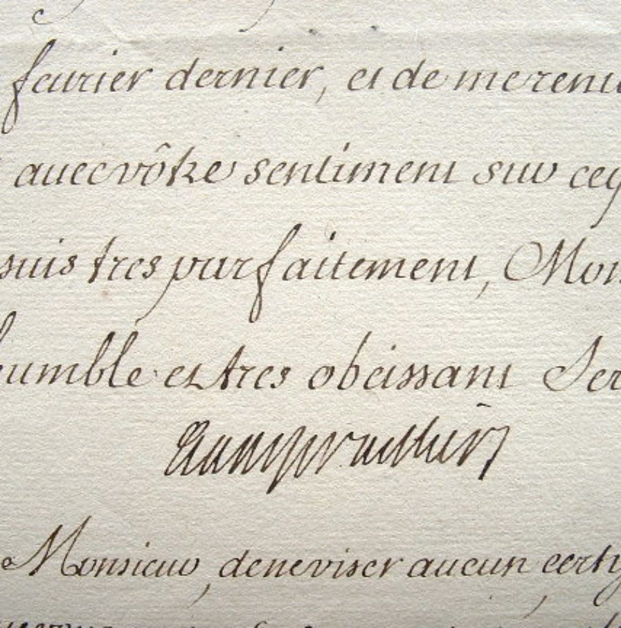 Bauyn d’Angervilliers veut des garanties pour un certificat de noblesse.