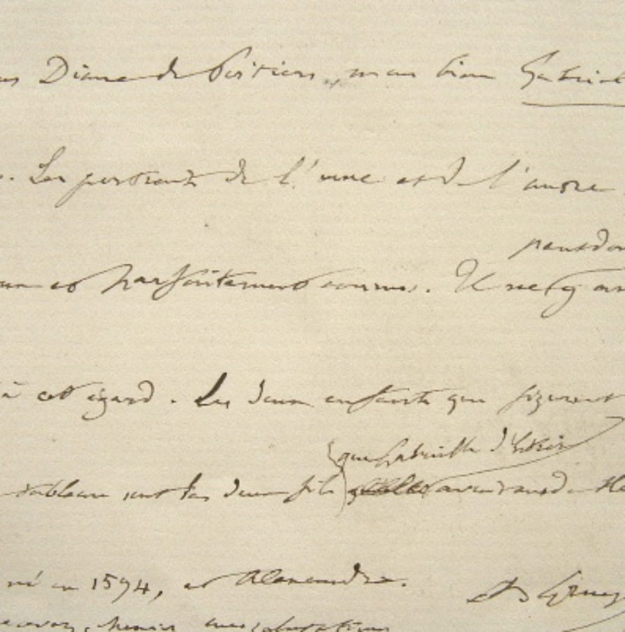 Anatole Gruyer, le conservateur de Chantilly, rectifie une erreur.