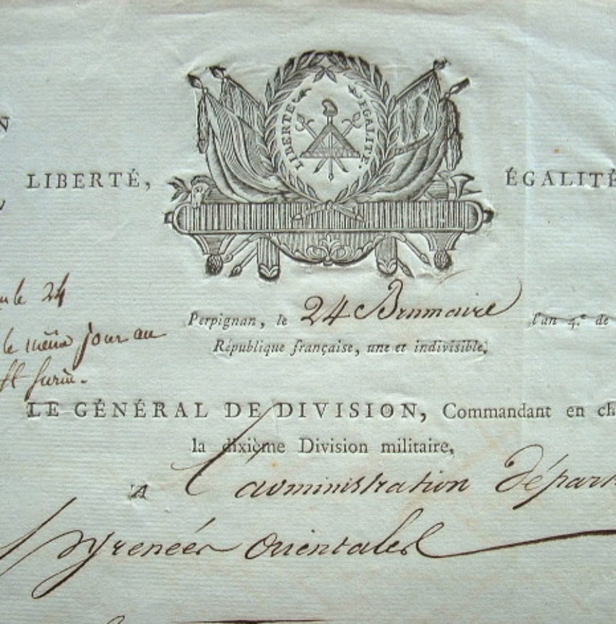 Le général de Lamer, commandant en chef à Perpignan.