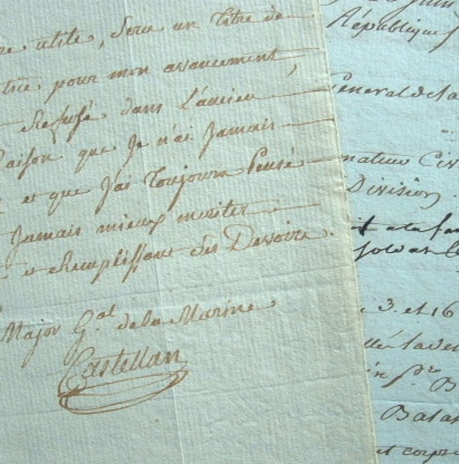 Castellan prend officiellement les fonctions de major général de la Marine.