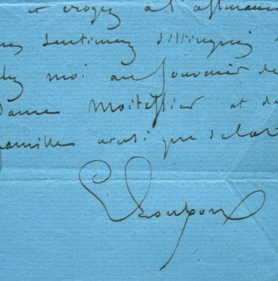 Emile Loubon cherche à placer un tableau.