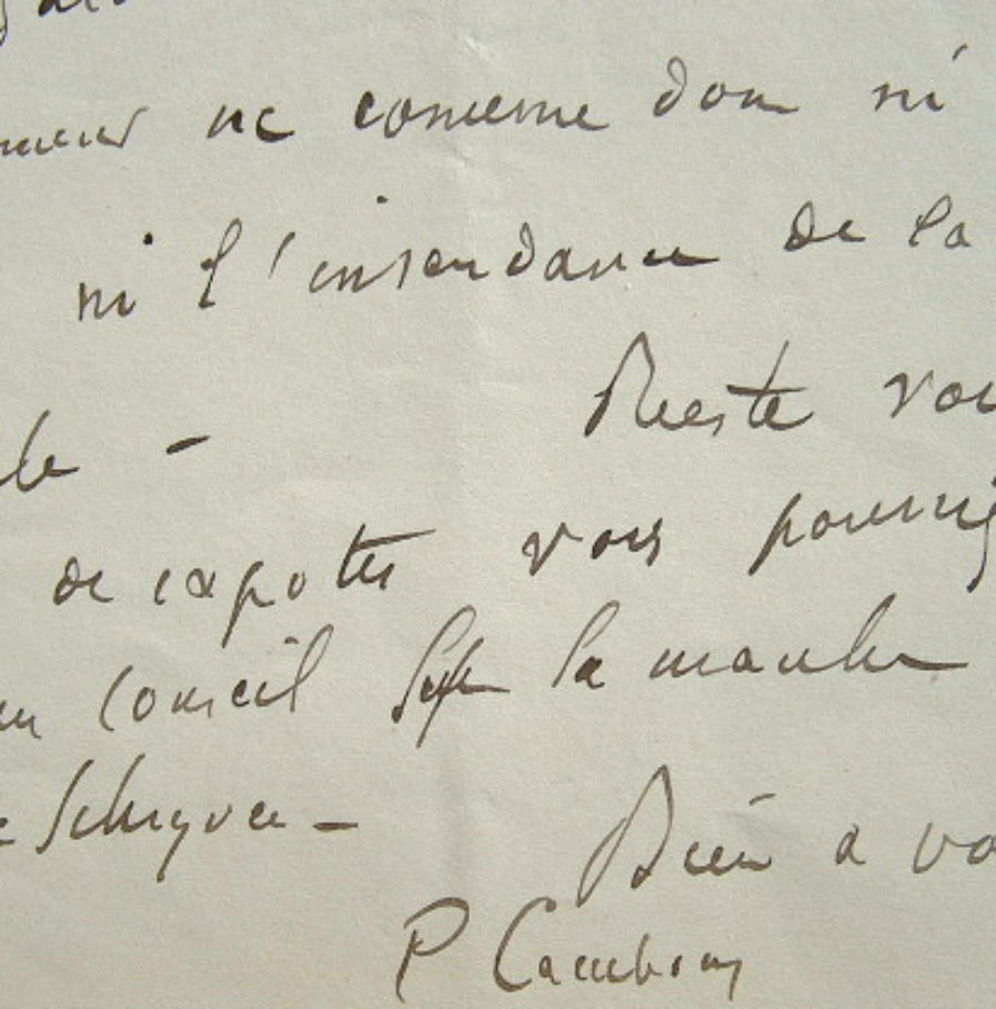 Paul Cambon au Gouvernement de la défense nationale.