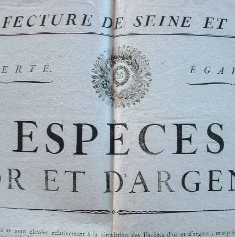 Des précisions sur la valeur des monnaies d’or de l’ancienne royauté.