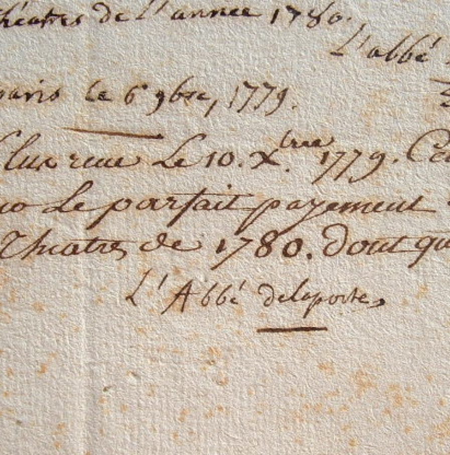 L’un des derniers écrits de l’abbé de La Porte.