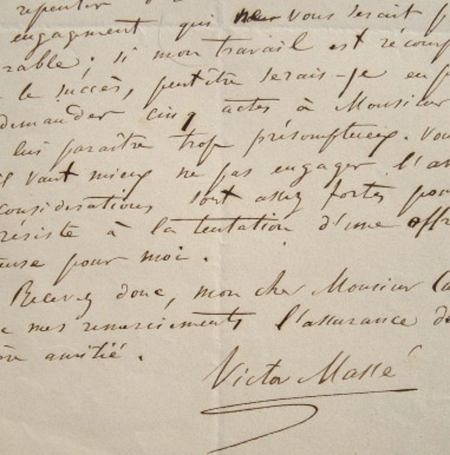 Victor Massé attend son triomphe.