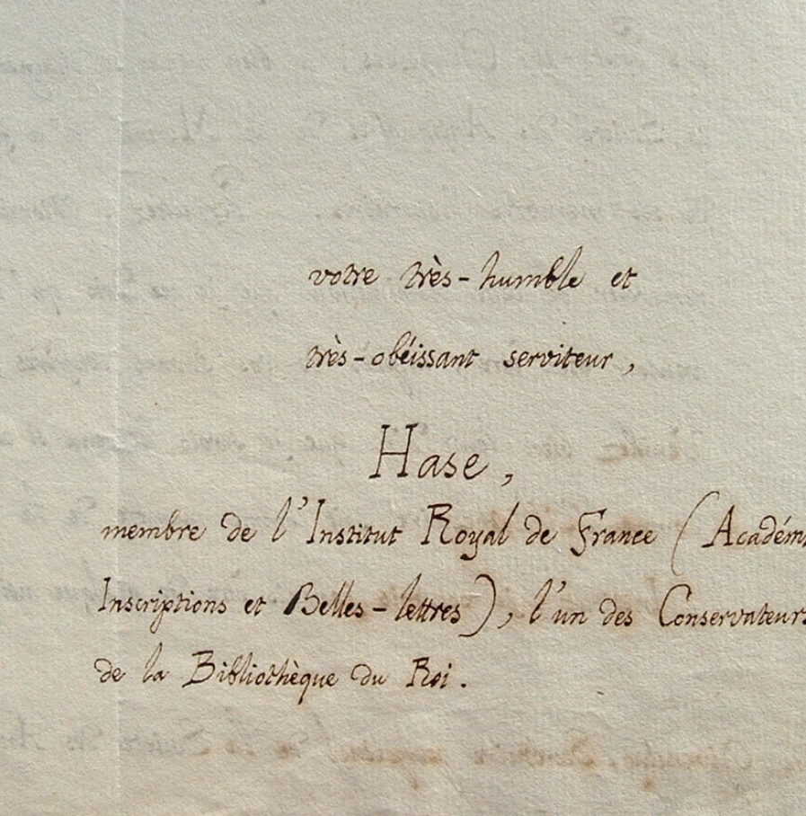 Hase admis à la Société des Antiquaires de la Morinie.