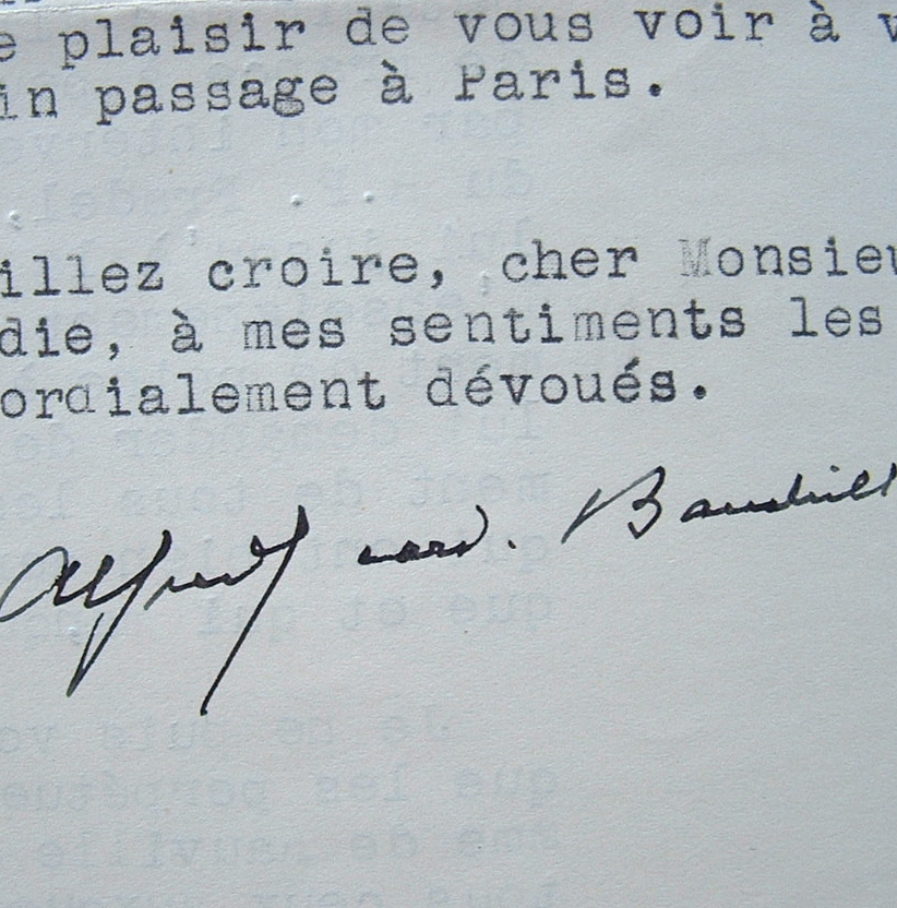 Mgr Baudrillart excédé par les demandes incessantes.