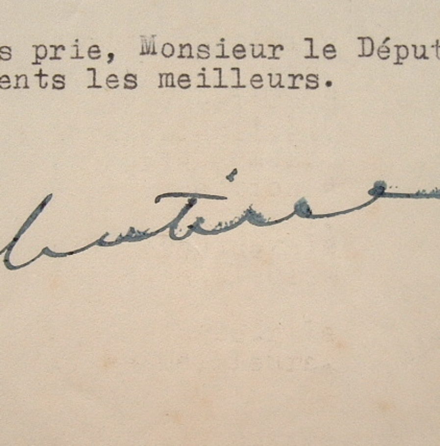 Cornut-Gentille, haut commissaire en A.E.F., prend acte d’un refus.