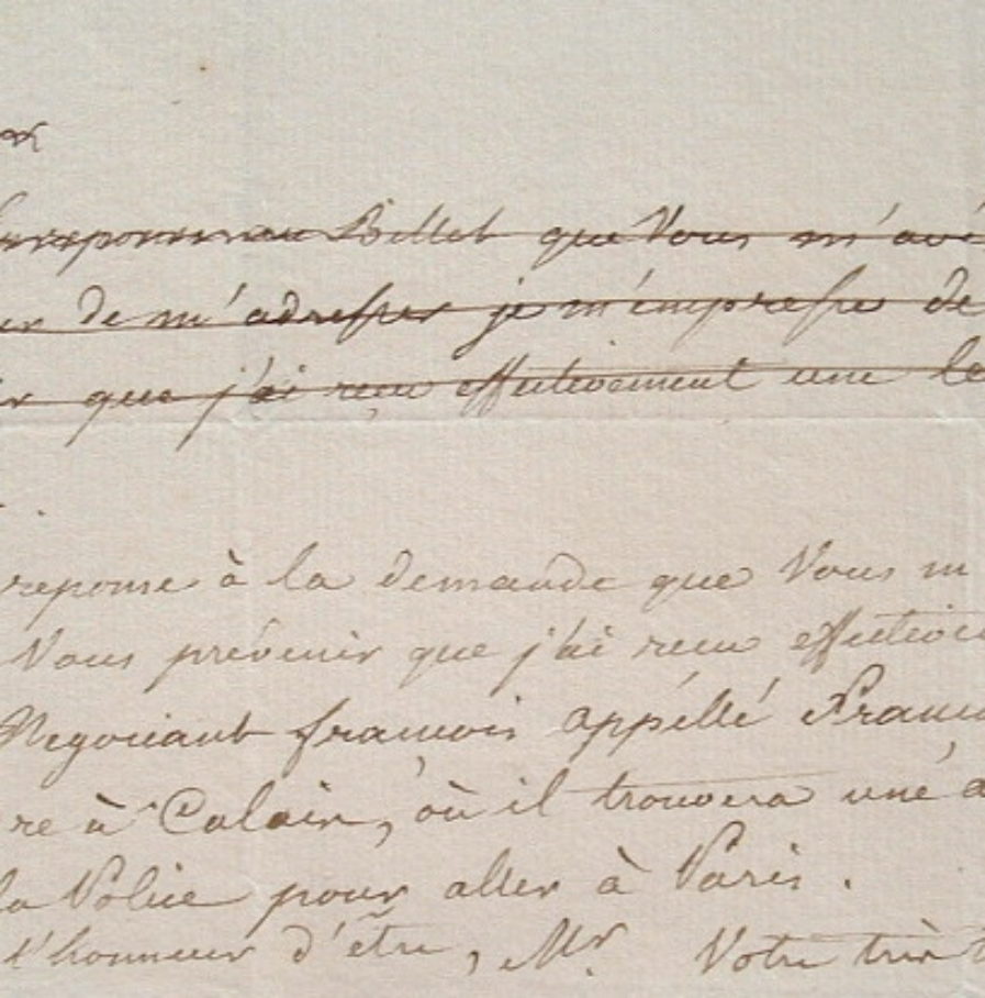 Montlosier, en exil, demande audience.