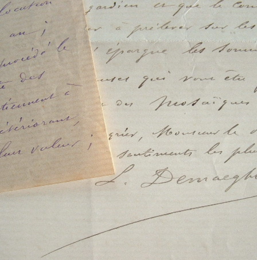 L’archéologue Louis Demaeght enrichit le musée d’Oran de mosaïques précieuses.