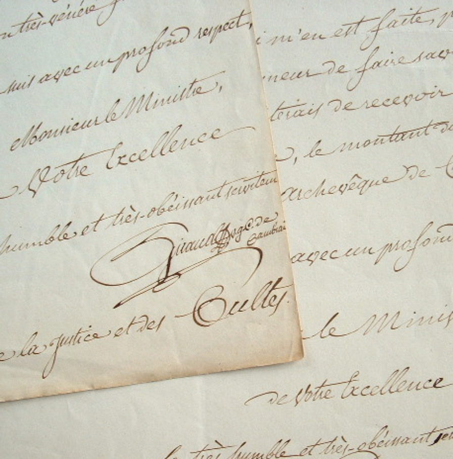 Le vicaire général de Cambrai réclame le traitement de l’archevêque.